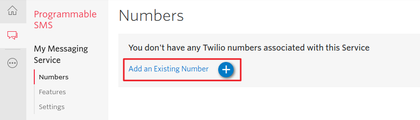 Add Existing Number