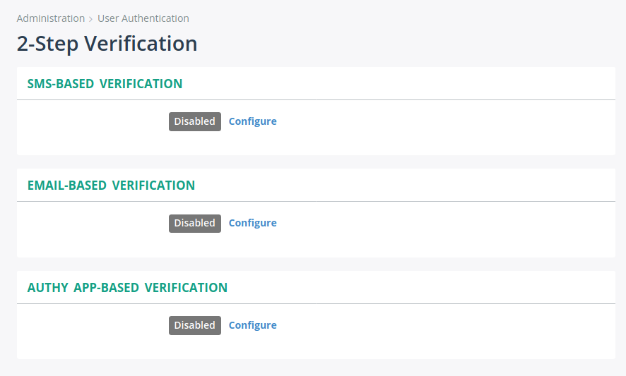 2-Step Verification Page