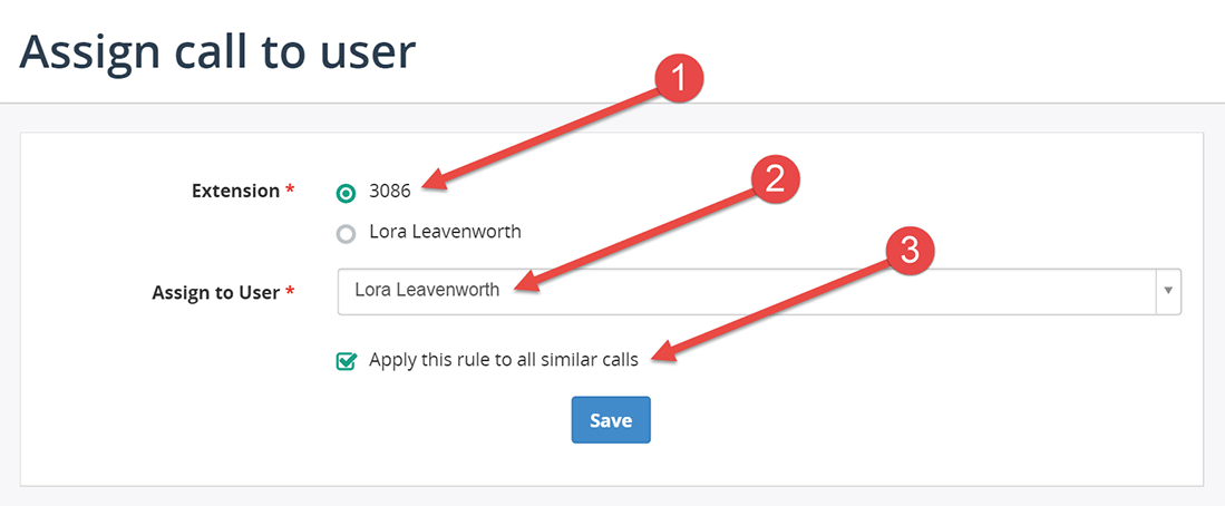 Apply Rule To Similar Calls