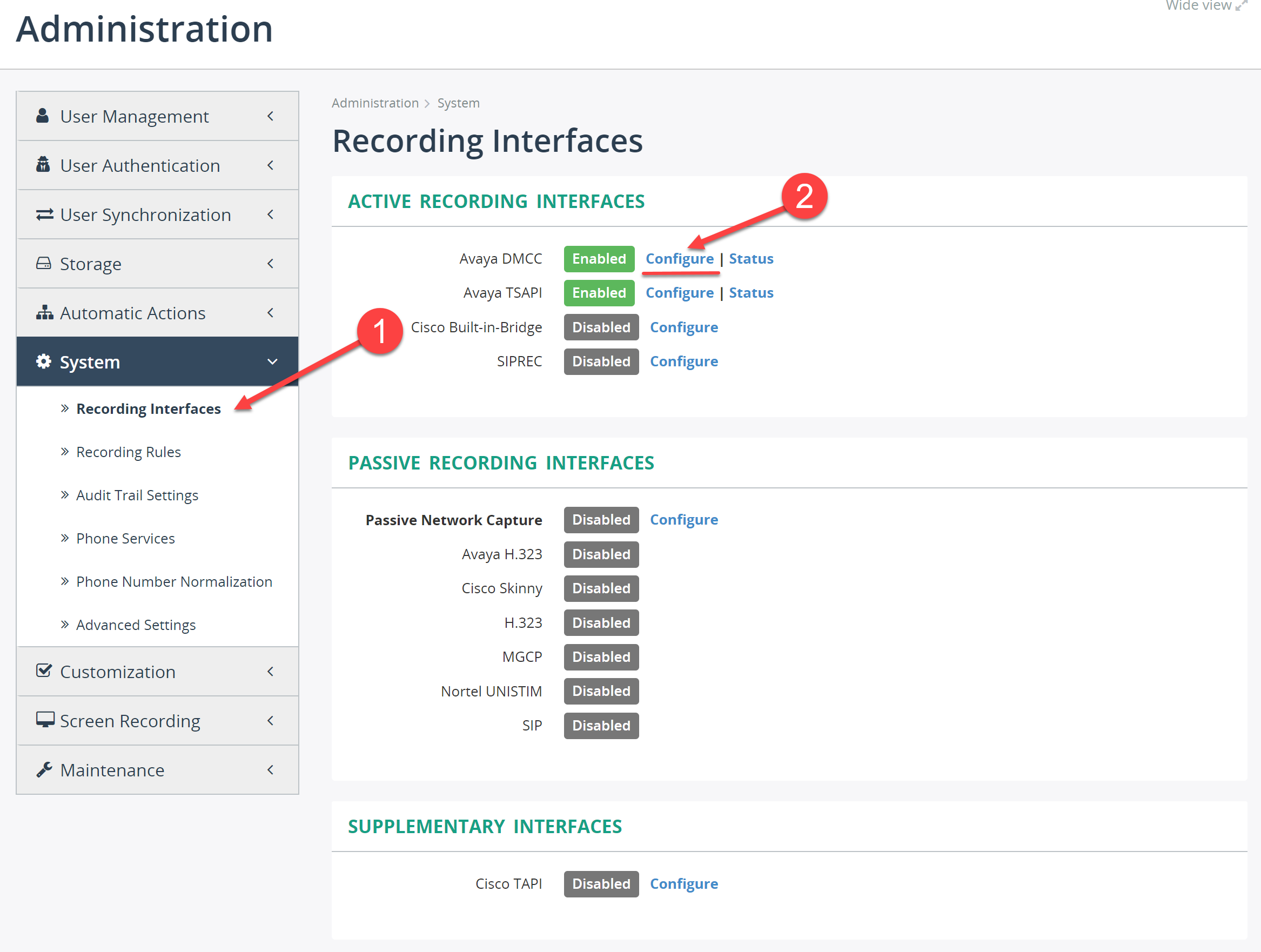 4 Configure MiaRec Call Recording System MiaRec Documentation 4 Configure MiaRec Call Recording System MiaRec Documentation