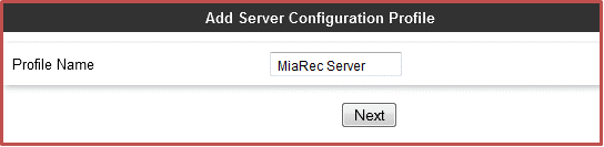 Server Configuration