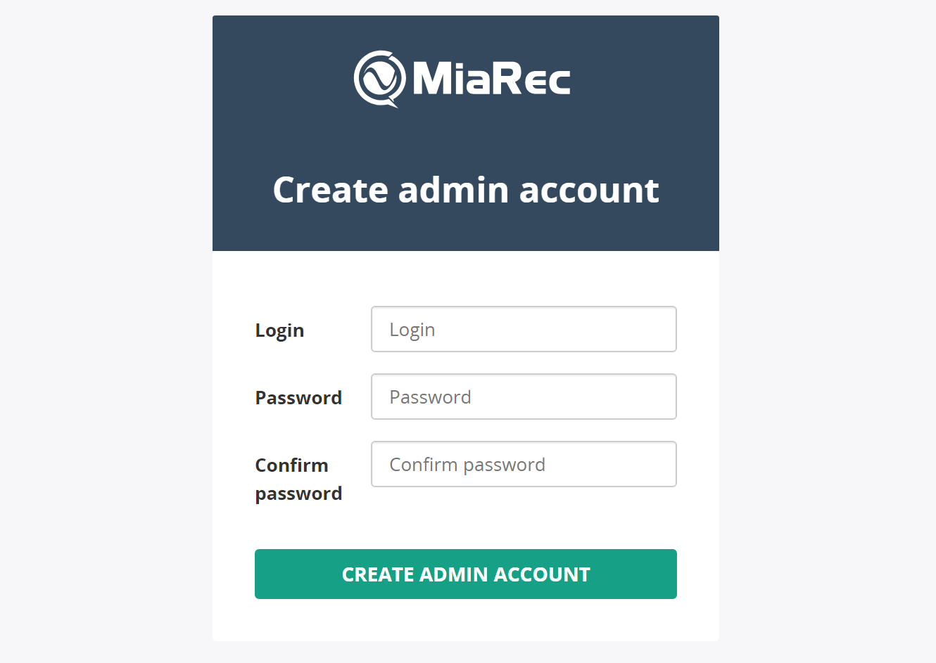 Create Admin Account