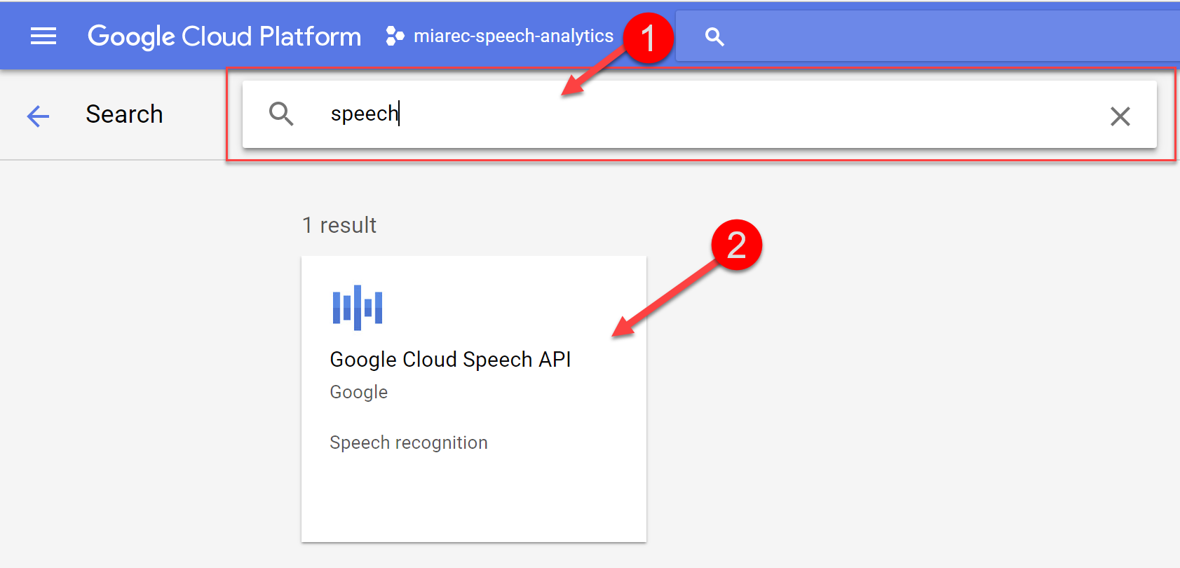 Google Cloud Speech API