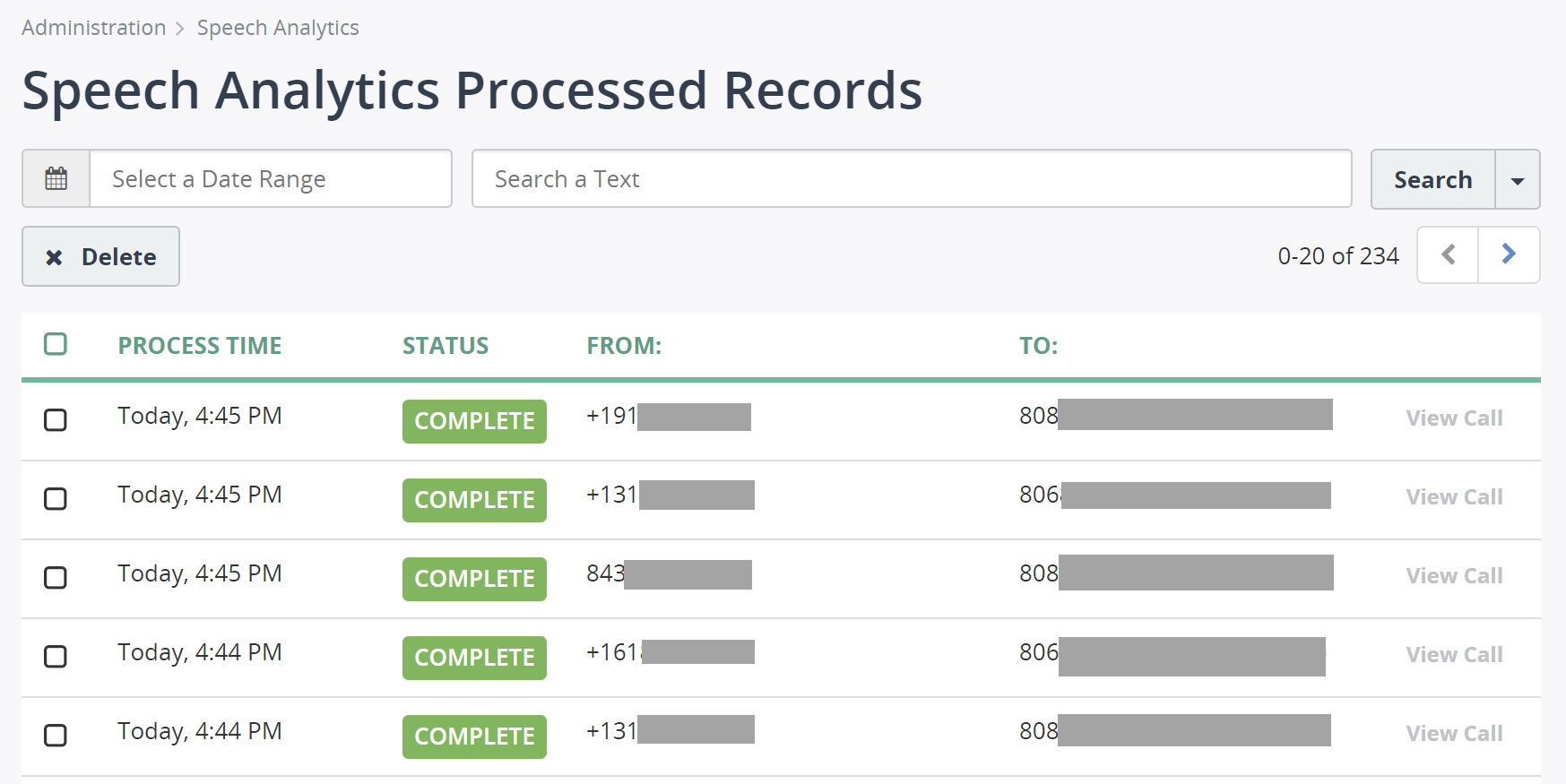 Processed Records