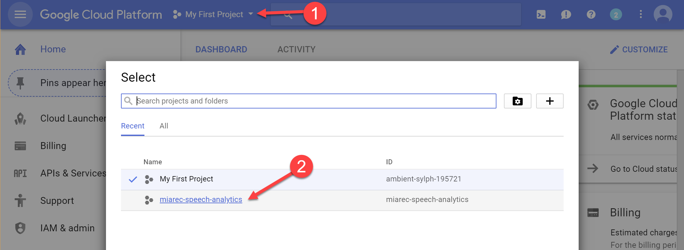 Select Project
