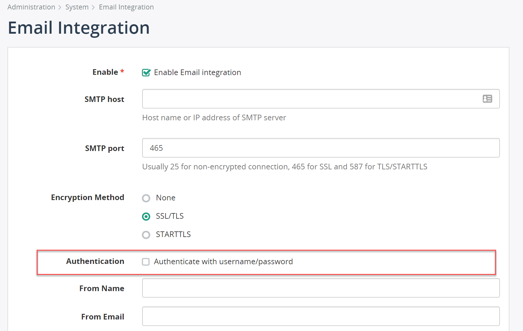 Authentication for SMTP Servers