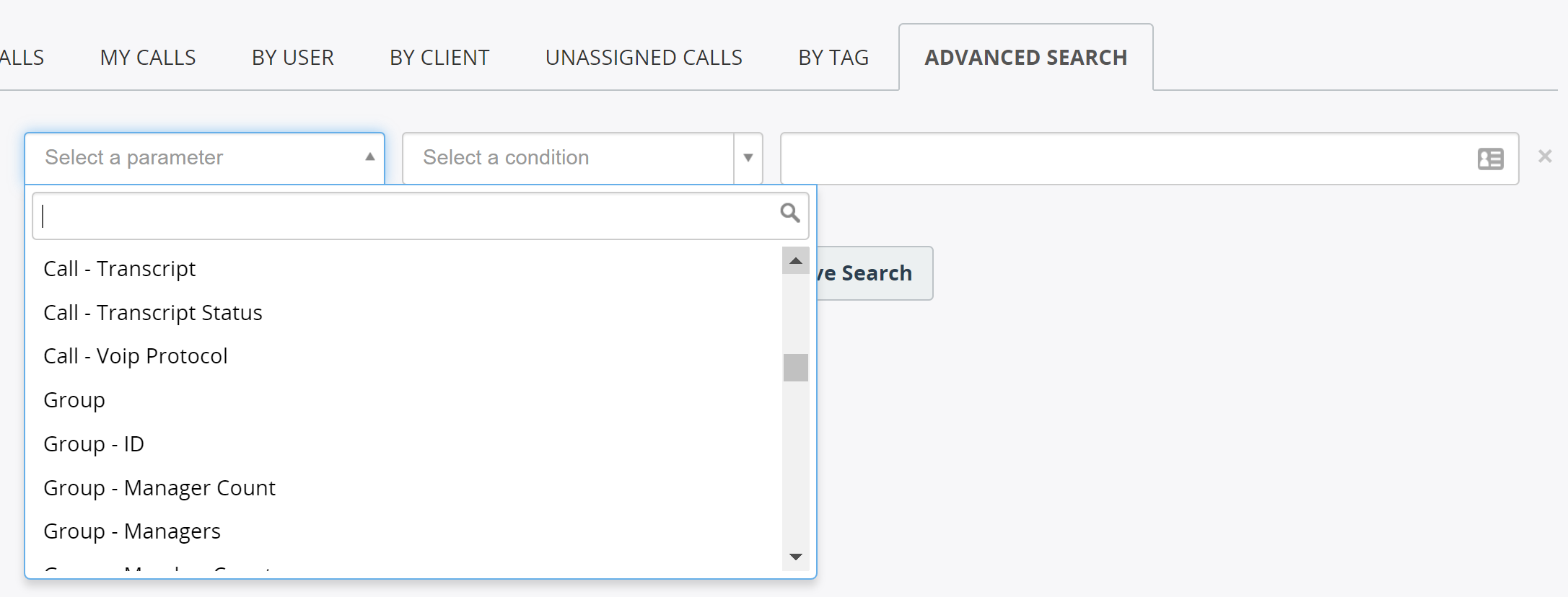 Extend advanced search with all available attributes