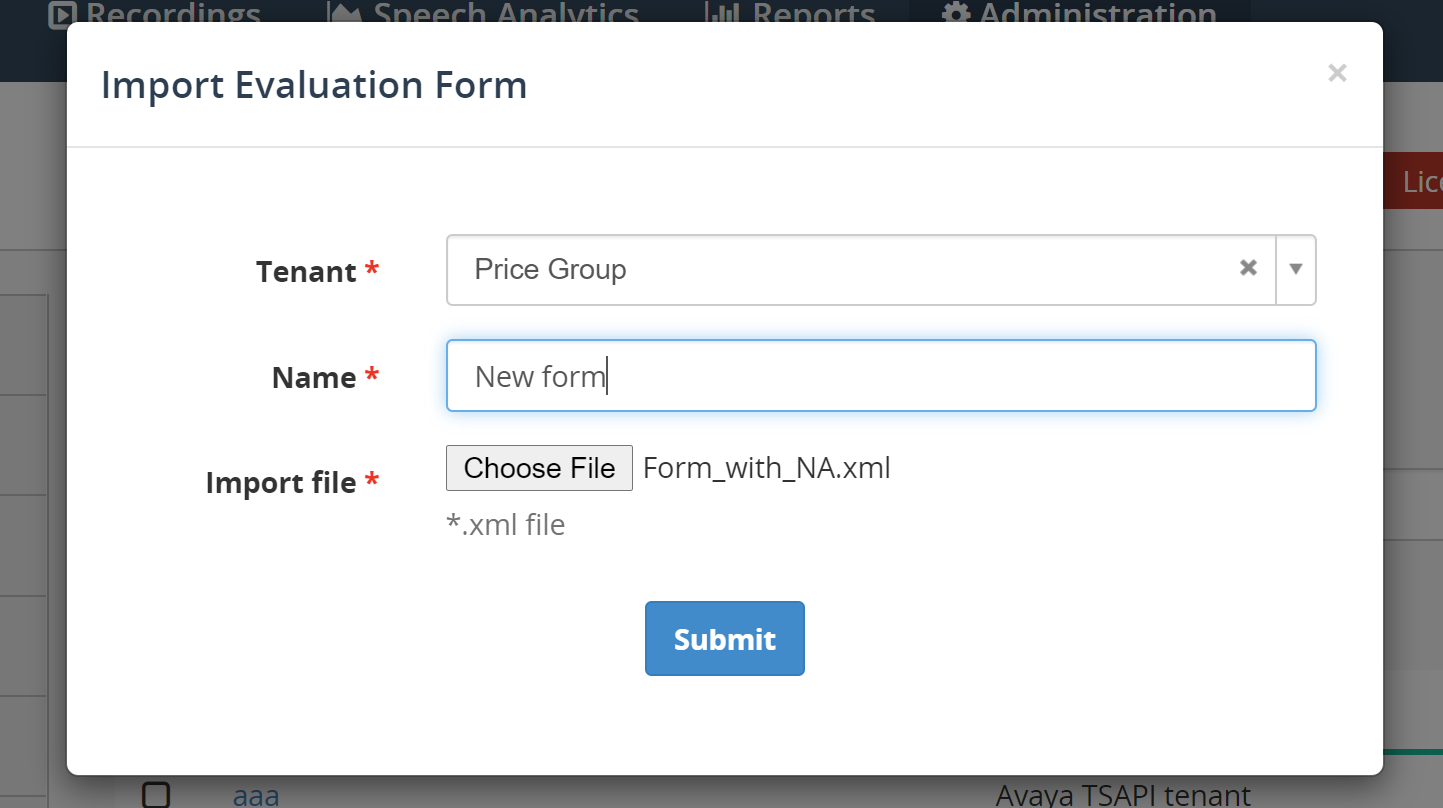 Share Evaluation Forms