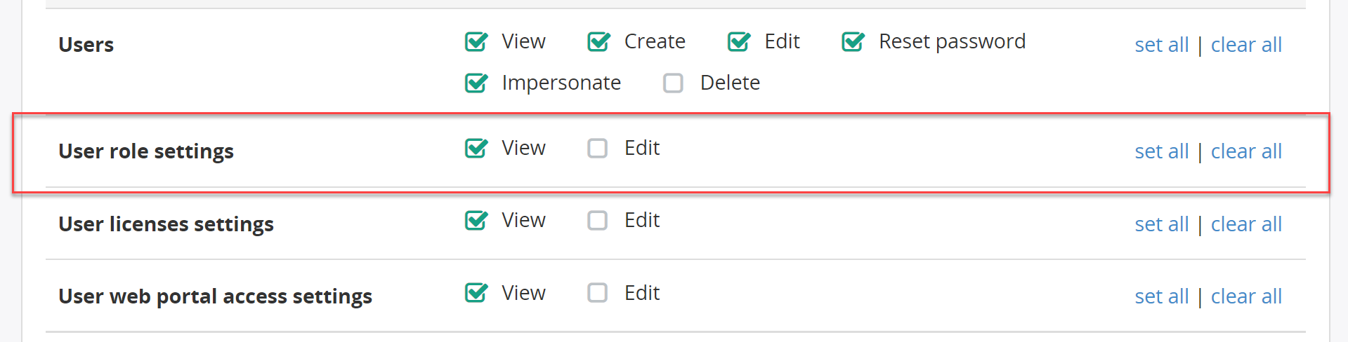 Add "User Role Settings" permission to roles