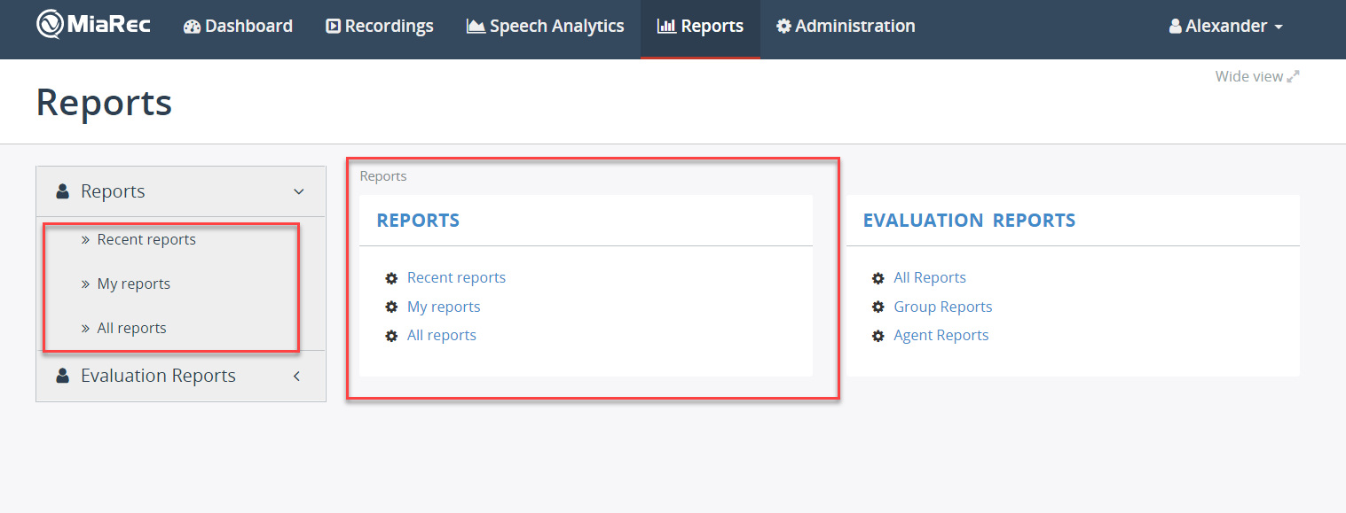 Access Report Groups