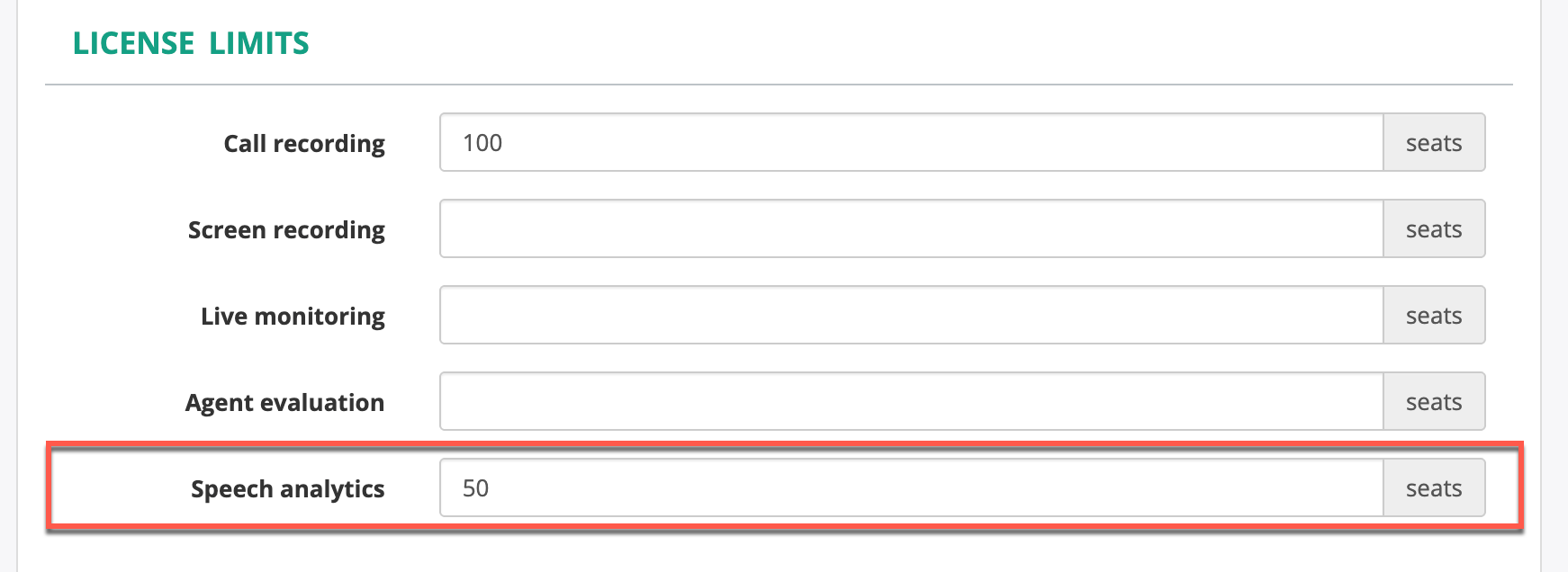 Transcription License Limits