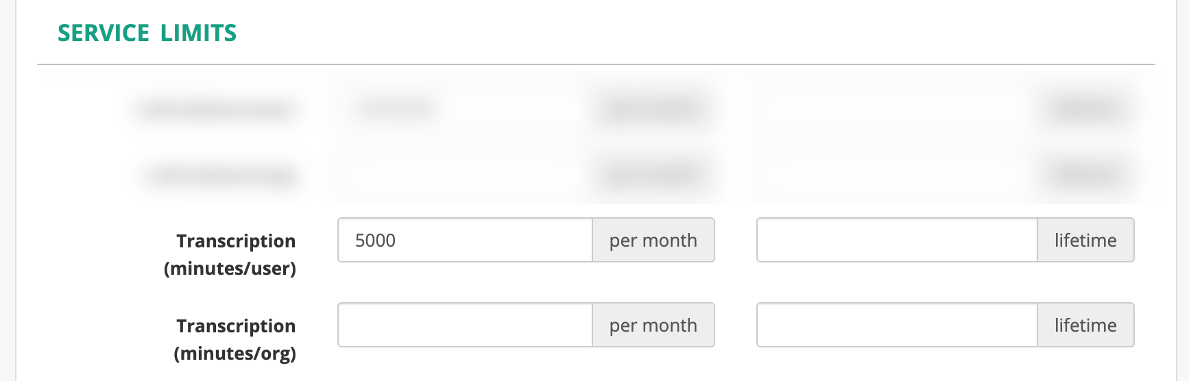 Transcription Limits