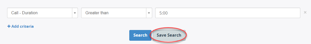 Save Search